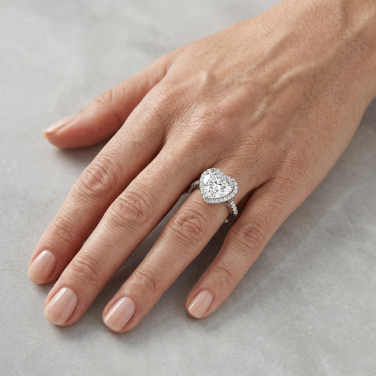 LUXURIANT DIAMOND - Lab Grown Diamant VS-EF IGI zertifiziert Ring 950 Platin (Größe 17.00) ca. 5.50 ct