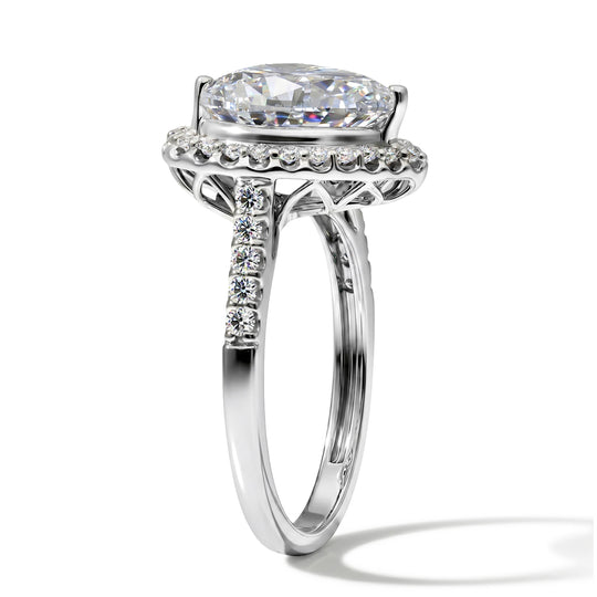 LUXURIANT DIAMOND - Lab Grown Diamant VS-EF IGI zertifiziert Ring 950 Platin (Größe 17.00) ca. 5.50 ct