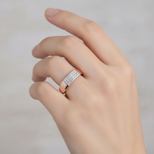 LUXURIANT DIAMOND - Lab Grown Diamant VS-EF Ring 925 Silber rhodiniert (Größe 21.00) ca. 0.20 ct