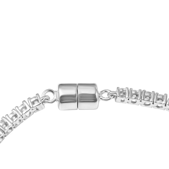 D'Joy Moissanit 18cm Armband, 925 Silber rhodiniert - 4,95 ct.