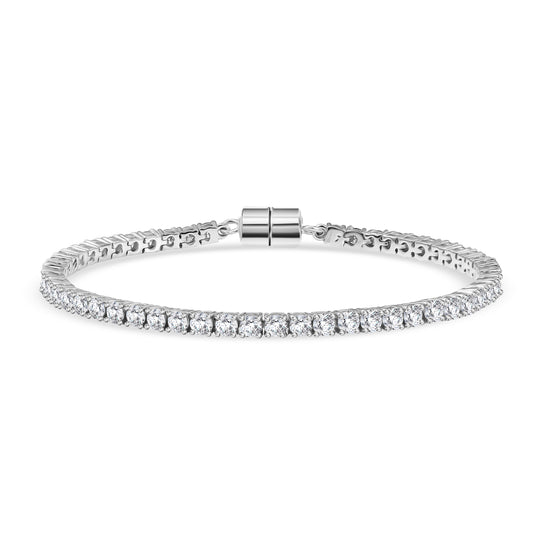 D'Joy Moissanit Armband ca. 20 cm 925 Silber rhodiniert ca. 5.99 ct