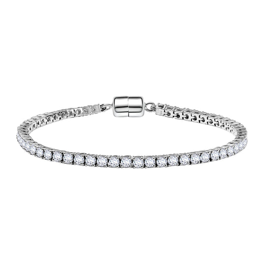 D'Joy Moissanit Armband ca. 20 cm 925 Silber rhodiniert ca. 5.99 ct