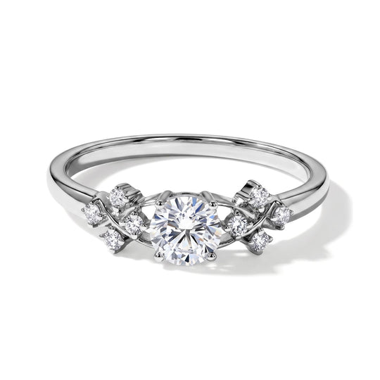 LUXURIANT DIAMOND - Lab Grown Diamant VS-EF SGL zertifiziert Ring 925 Silber rhodiniert (Größe 18.00) ca. 1.00 ct