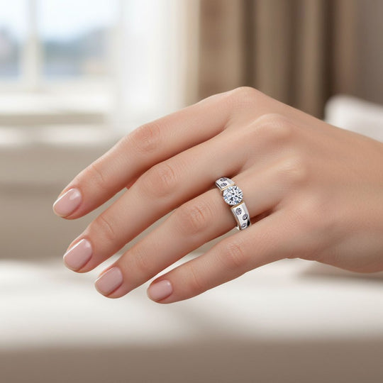 LUXURIANT DIAMOND - Lab Grown Diamant SI-GH SGL zertifiziert Ring 925 Silber rhodiniert (Größe 19.00) ca. 2.00 ct