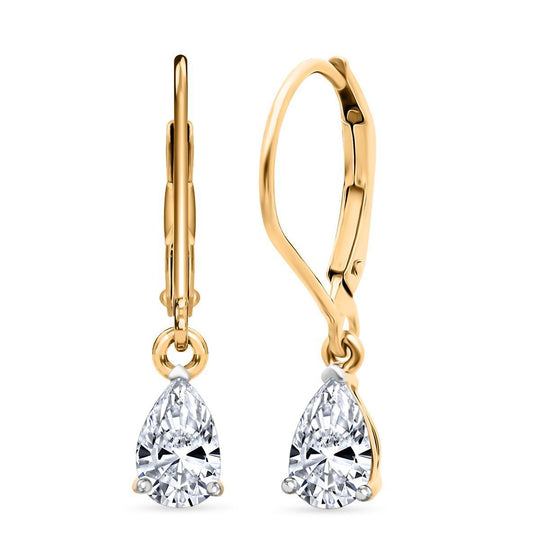 LUXURIANT DIAMOND - Lab Grown Diamant VS-GH SGL zertifiziert Ohrringe 925 Silber rhodiniert ca. 1.00 ct