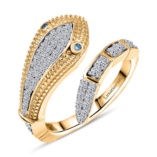 LUXURIANT DIAMOND - Lab Grown Diamant SI-GH SGL zertifiziert Ring 925 Silber rhodiniert (Größe 17.00) ca. 0.50 ct