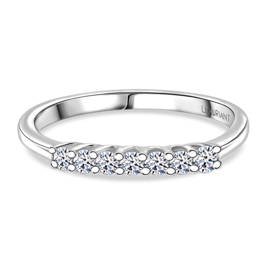 LUXURIANT DIAMOND - Lab Grown Diamant SI-GH Ring 925 Silber rhodiniert (Größe 17.00) ca. 0.25 ct