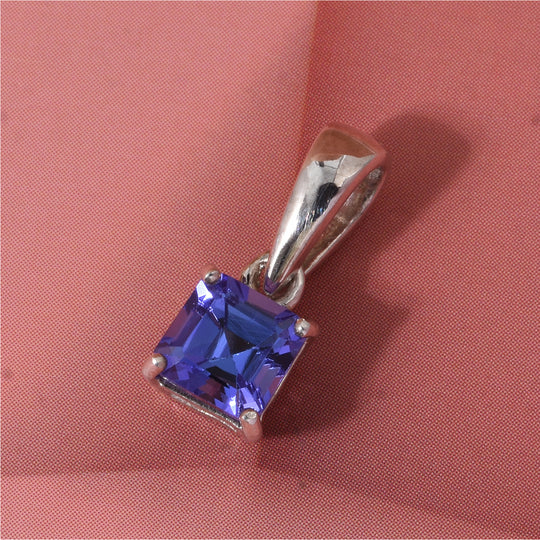 D'Joy AA Tansanit Anhänger 925 Silber rhodiniert (10-15 Werktage Lieferzeit) ca. 0,69 ct.