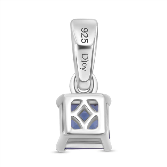 D'Joy AA Tansanit Anhänger 925 Silber rhodiniert (10-15 Werktage Lieferzeit) ca. 0,69 ct.