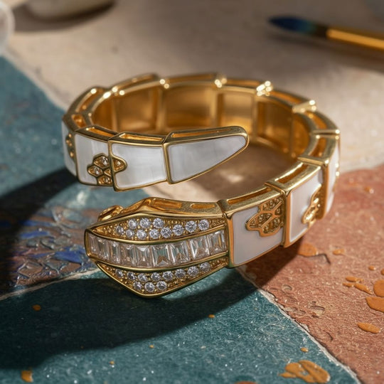 Weißer Zirkonia Ring Nickelfreies Messing emailliert (Größe 17.00)