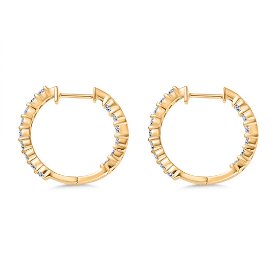 LUXURIANT DIAMOND - Lab Grown Diamant VS-EF SGL zertifiziert Ohrringe 925 Silber 750 Roségold Vermeil ca. 2.00 ct