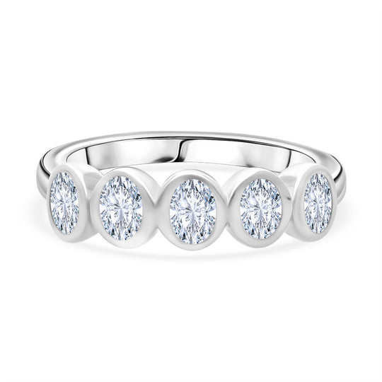 LUXURIANT DIAMOND - Lab Grown Diamant SI-GH Ring 925 Silber Rhodiniert (Größe 19.00) ca. 1.00 ct