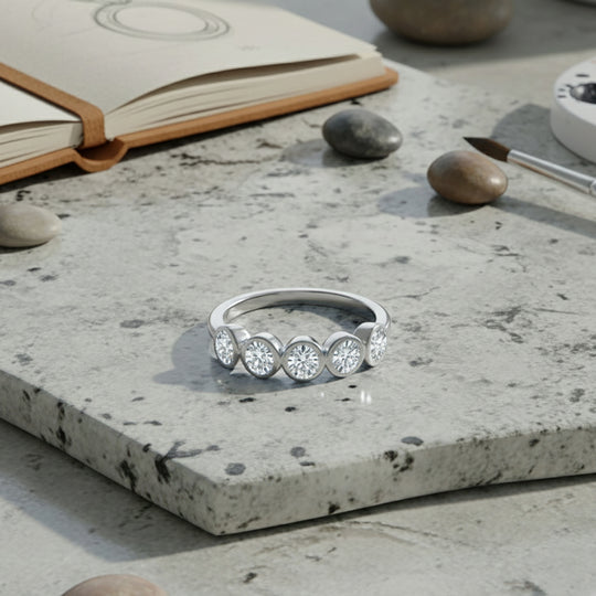 LUXURIANT DIAMOND - Lab Grown Diamant SI-GH Ring 925 Silber Rhodiniert (Größe 19.00) ca. 1.00 ct