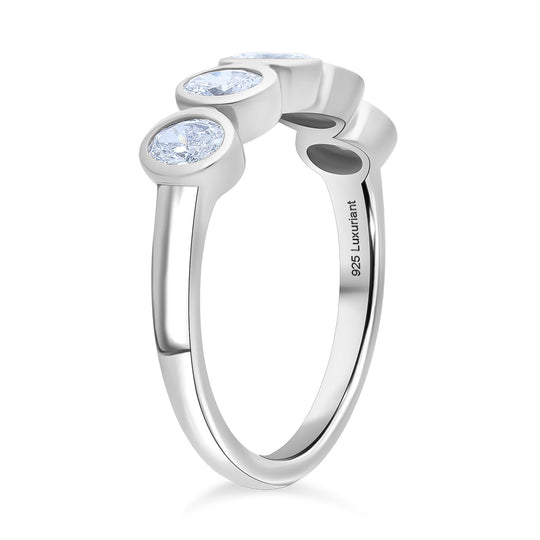LUXURIANT DIAMOND - Lab Grown Diamant SI-GH Ring 925 Silber Rhodiniert (Größe 19.00) ca. 1.00 ct
