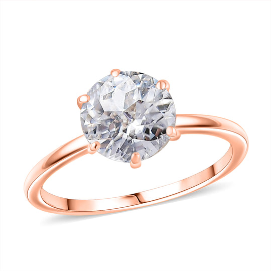 D'Joy Moissanit Ring 925 Silber 750 rosévergoldet (Größe 20.00) ca. 1,77 ct