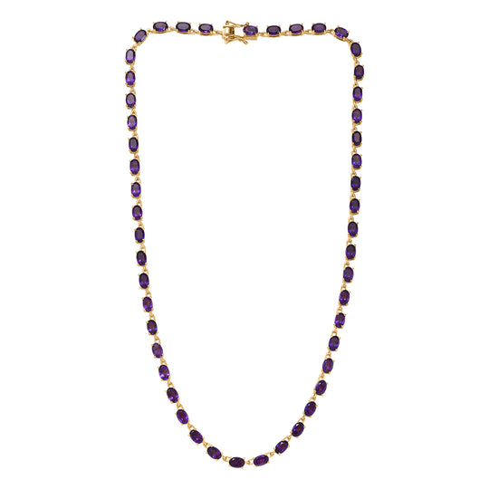 EVER TRUE Citrin Halskette ca. 45 cm Nickelfreies Messing ca. 22.49 ct