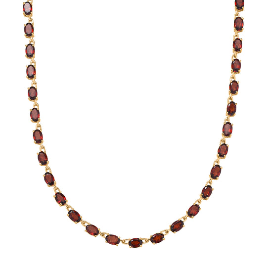 EVER TRUE Citrin Halskette ca. 45 cm Nickelfreies Messing ca. 22.49 ct