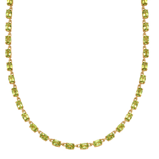 EVER TRUE Citrin Halskette ca. 45 cm Nickelfreies Messing ca. 22.49 ct