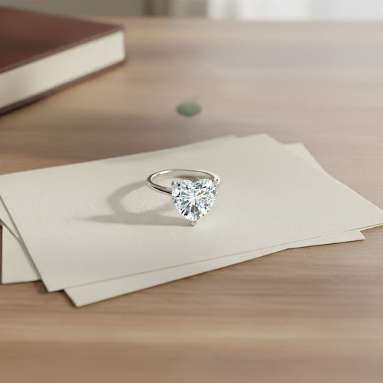LUXURIANT DIAMOND - Lab Grown Diamant (12.5 mm) VS-EF IGI zertifiziert Ring 950 Platin (Größe 18.00) (10-15 Werktage Lieferzeit) ca. 7.50 ct