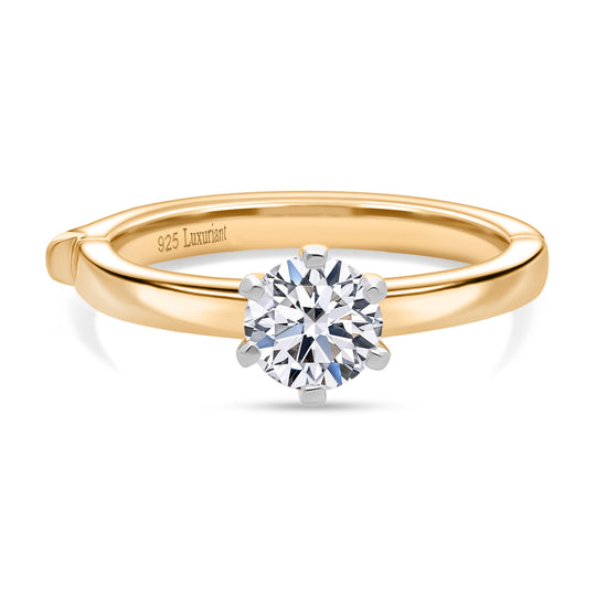 LUXURIANT DIAMOND - Lab Grown Diamant SI-GH SGL zertifiziert Ring 925 Silber rhodiniert (Größe 21.00) ca. 1.00 ct