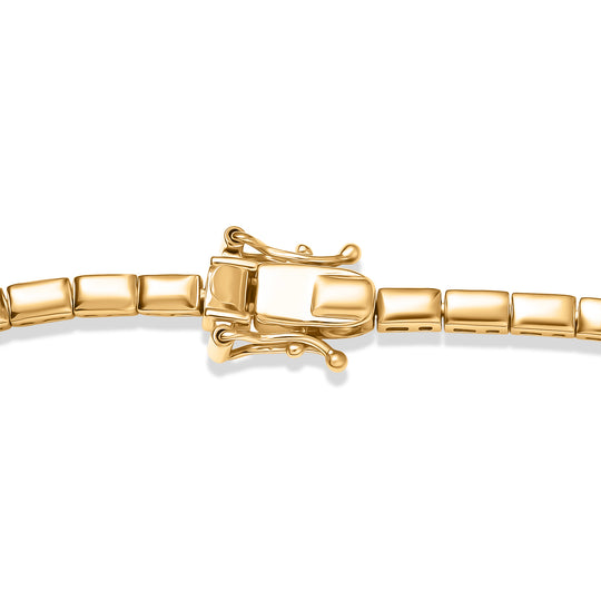 LUXURIANT DIAMOND - Lab Grown Diamant SI-GH SGL zertifiziert Halskette ca. 45 cm 925 Silber 750 Gelbgold Vermeil ca. 2.00 ct