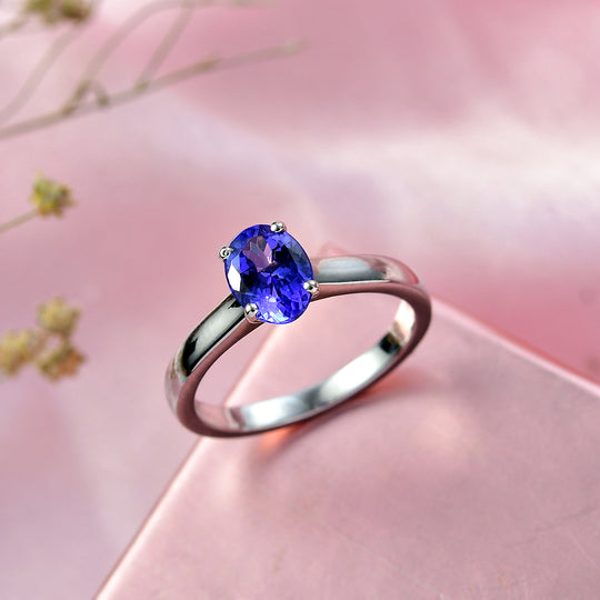 Rhapsody AAAA Tansanit Ring 950 Platin (Größe 17.00) ca. 1,27 ct
