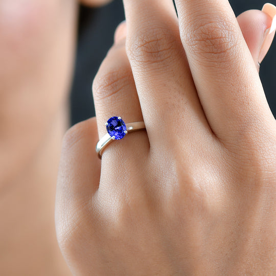 Rhapsody AAAA Tansanit Ring 950 Platin (Größe 17.00) ca. 1,27 ct