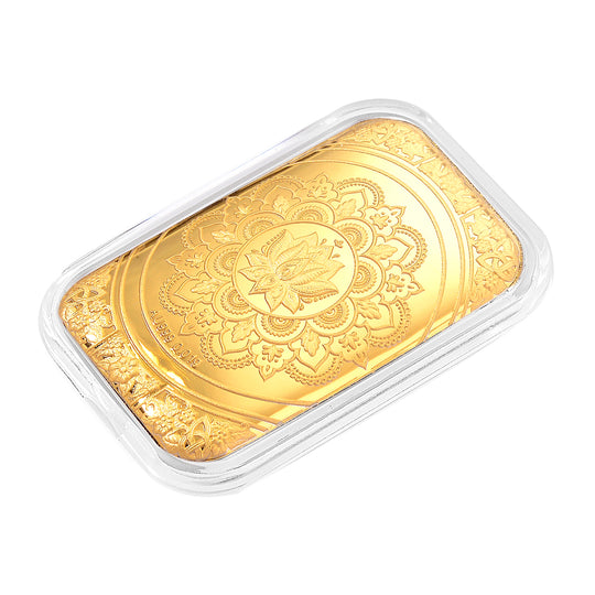EXKLUSIVES GESCHENK - 999er Goldfolie mit Lotus-Mandala 10mg