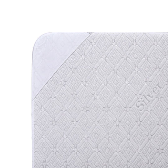 LIVMORE Matratzenschoner, wasserdicht, silberbeschichtet, 150x200cm, Steghöhe 30cm, Weiß