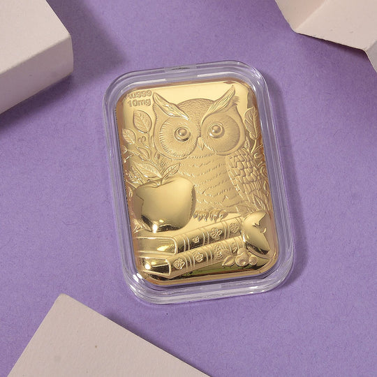 EXKLUSIVES GESCHENK - 999er Goldfolie mit Kängurumotiv (Symbol für Stärke und Fortschritt), ca. 26x40 mm, ca. 10 mg