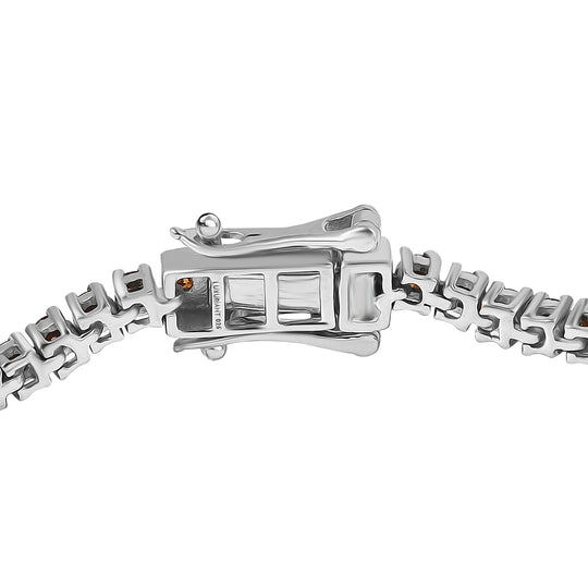 LUXURIANT DIAMOND - Lab Grown Roter Diamant SI Armband ca. 16.5 cm 925 Silber Rhodiniert ca. 3.00 ct