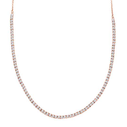 LUXURIANT DIAMOND - Lab Grown Diamant VS-EF SGL zertifiziert Halskette ca. 45 cm 925 Silber rhodiniert ca. 4.00 ct