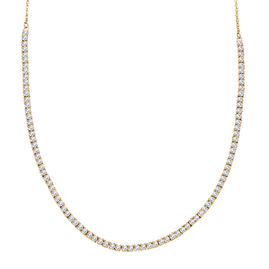 LUXURIANT DIAMOND - Lab Grown Diamant VS-EF SGL zertifiziert Halskette ca. 45 cm 925 Silber rhodiniert ca. 4.00 ct
