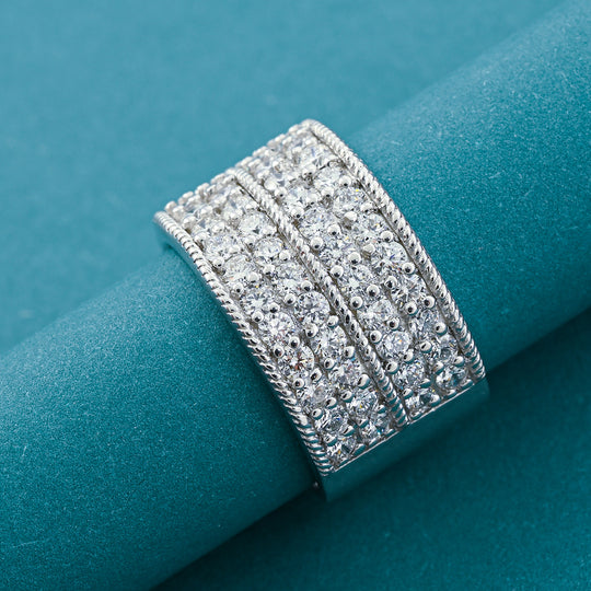 LUXURIANT 2,25 ct. VS Labor Diamant Ring in 925 Silber