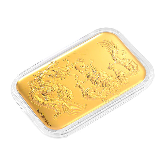 EXKLUSIVES GESCHENK - 999er Goldfolie mit Drachen-Motiv 10mg