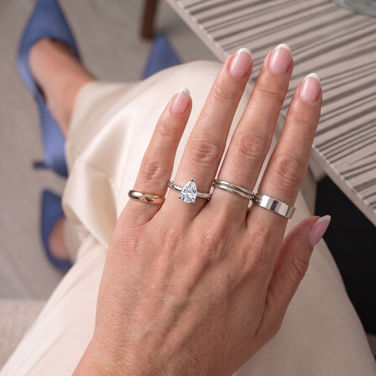 LUXURIANT DIAMOND - Lab Grown Diamant VS-EF Ring 925 Silber rhodiniert (Größe 21.00) ca. 0.50 ct