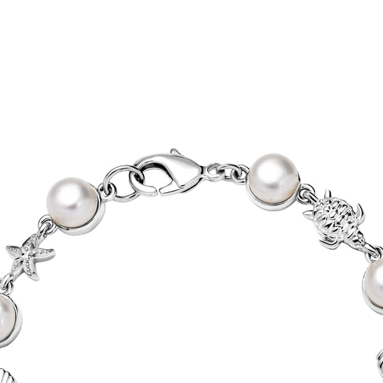 EVER TRUE Süßwasser Perle (7.5-8 mm) Armband ca. 19 cm Nickelfreies Messing, Rosegoldfarben