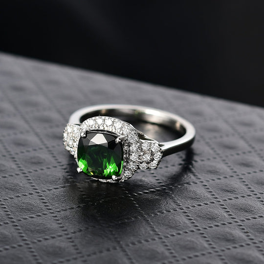 Rhapsody AAAA Santa Rosa Turmalin, Weißer Diamant AGI zertifiziert Ring 950 Platin (Größe 17.00) ca. 2.66 ct