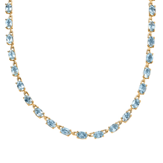EVER TRUE Citrin Halskette ca. 45 cm Nickelfreies Messing ca. 22.49 ct