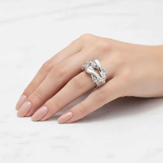 D'Joy 925 Silber Ring (Größe 17.00) ca. 7,55g
