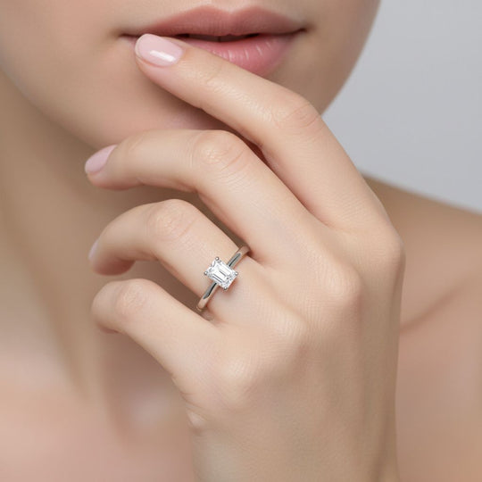 LUXURIANT DIAMOND - Lab Grown Diamant VS-EF Ring 925 Silber rhodiniert (Größe 20.00) ca. 0,50 ct