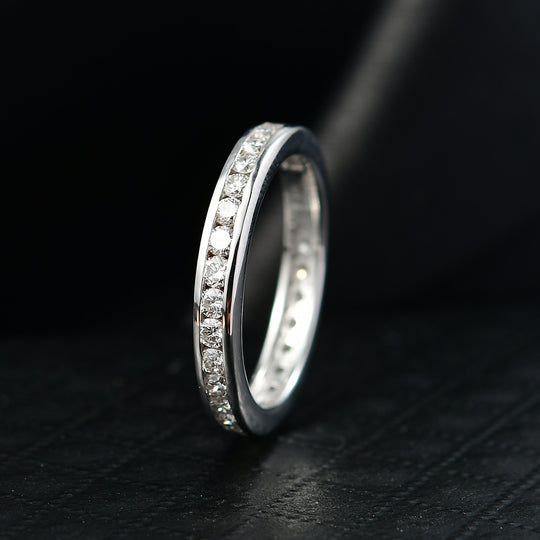 LUXURIANT DIAMOND - Lab Grown Diamant VS-EF SGL zertifiziert Ring 925 Silber 750 Roségold Vermeil (Größe 18.00) ca. 1.00 ct