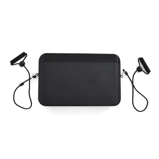 LIVMORE Vibrationsplatte mit Fernbedienung, LED Touchdisplay und Bluetooth, Schwarz