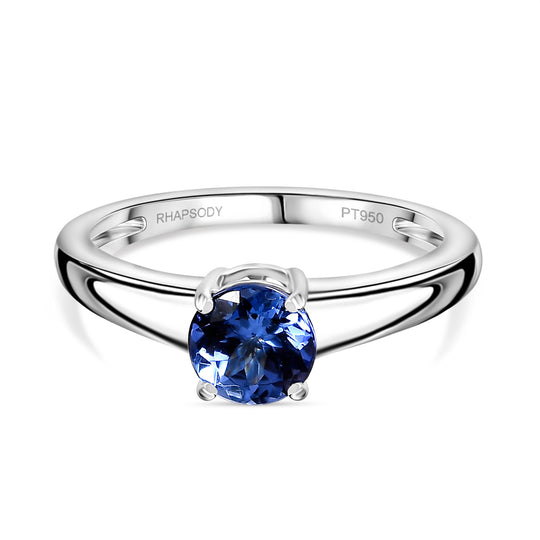 Rhapsody AAAA Tansanit Ring 950 Platin (Größe 19.00) ca. 1,05 ct