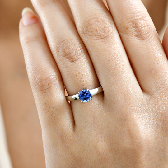 Rhapsody AAAA Tansanit Ring 950 Platin (Größe 19.00) ca. 1,05 ct