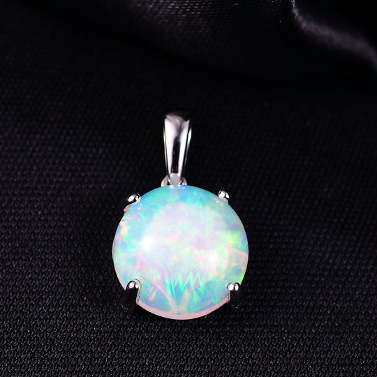 Rhapsody AAAA Natürlicher, äthiopischer Welo Opal Anhänger 950 Platin ca. 5,00 ct.