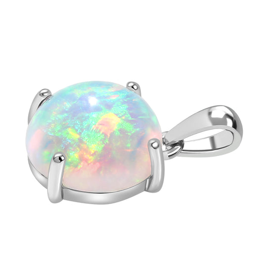 Rhapsody AAAA Natürlicher, äthiopischer Welo Opal Anhänger 950 Platin ca. 5,00 ct.