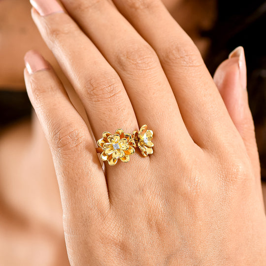 EVER TRUE Weißer Diamant Ring Nickelfreies Messing (Größe 18.00)
