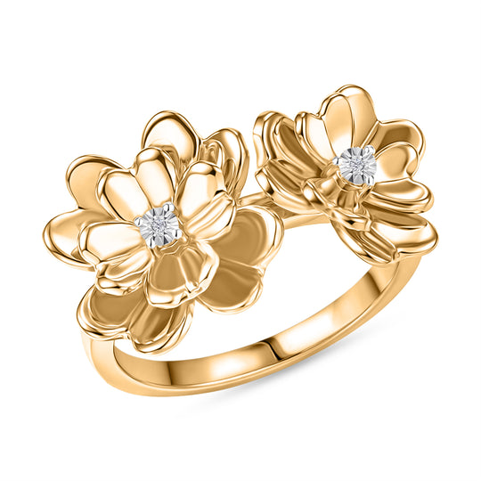 EVER TRUE Weißer Diamant Ring Nickelfreies Messing (Größe 18.00)