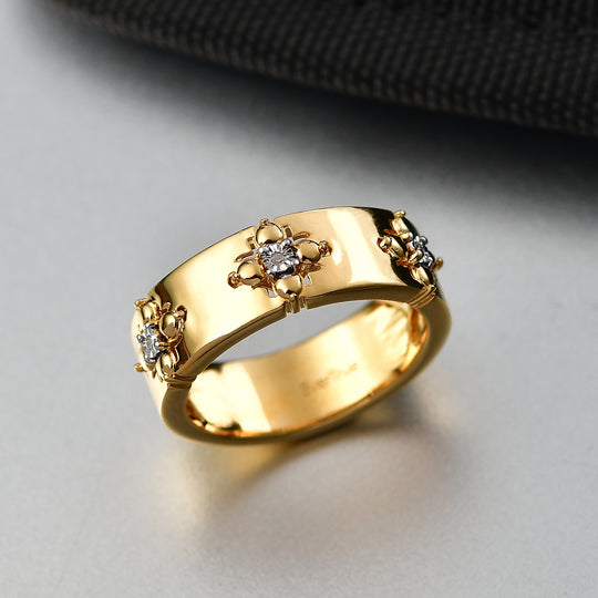 EVER TRUE Weißer Diamant Ring Nickelfreies Messing (Größe 16.00)